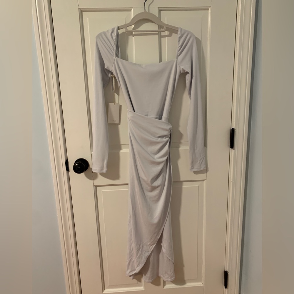 Aritzia Saturn Longsleeve Dress, Color:Frozen, SIZE: Small